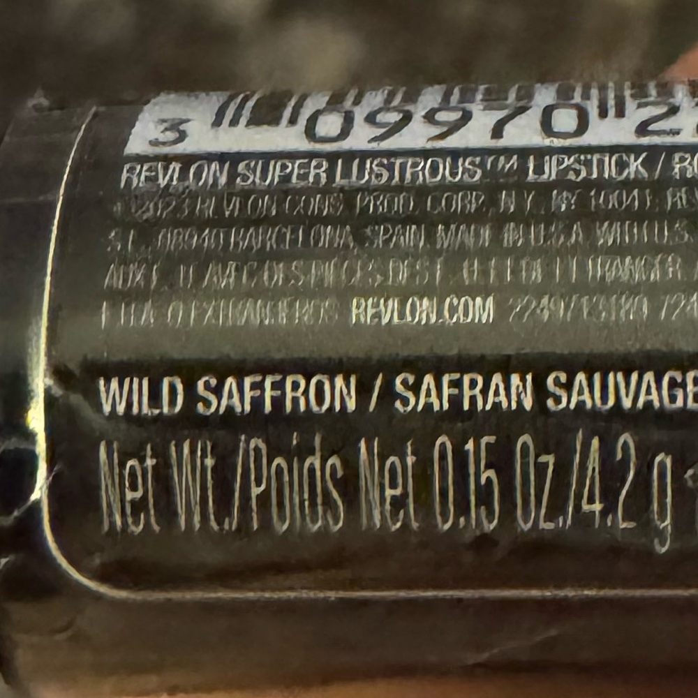 REVLON Red Wild Saffron Super Lustrous Creme Lipstick New - Picture 9 of 9